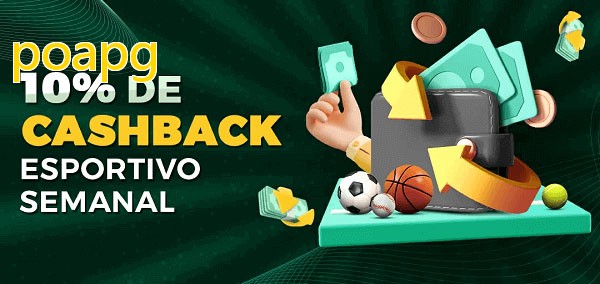 10% de bônus de cashback na poapg